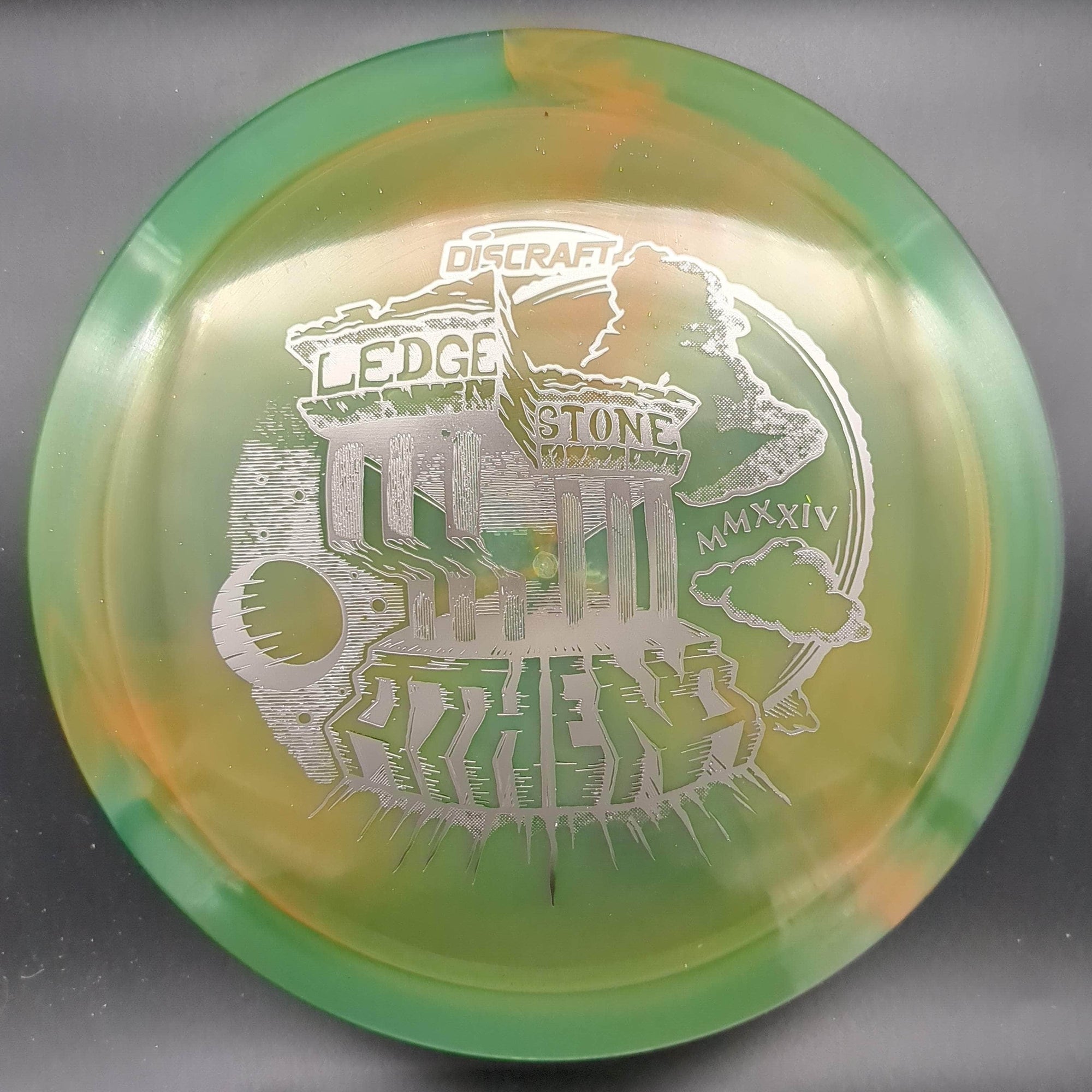 Discraft Fairway Driver Green Silver Stamp 171g Athena, Z Swirl, 2024 Ledgestone Edition