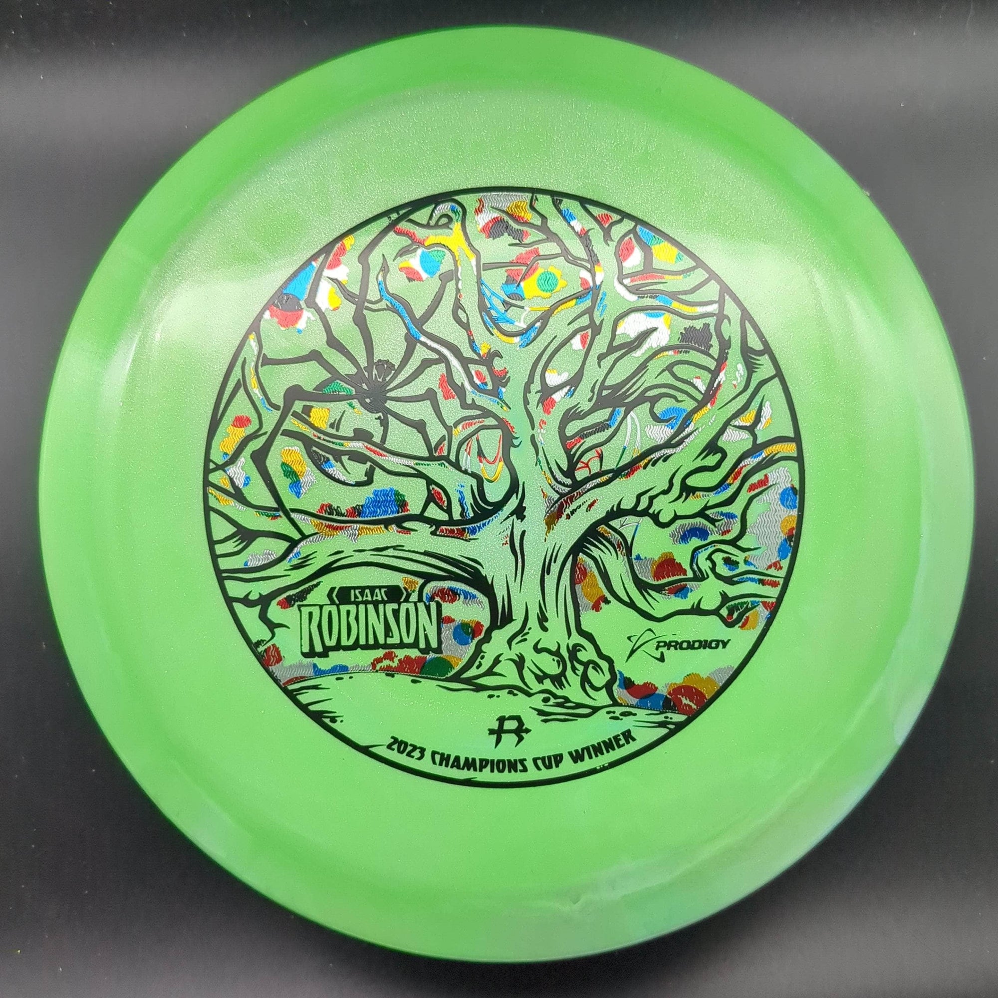 Prodigy Fairway Driver Green Wonderbread Stamp 172g F3, 500 Spectrum Glimmer Plastic, Isaac Robinson "Weaver" Stamp