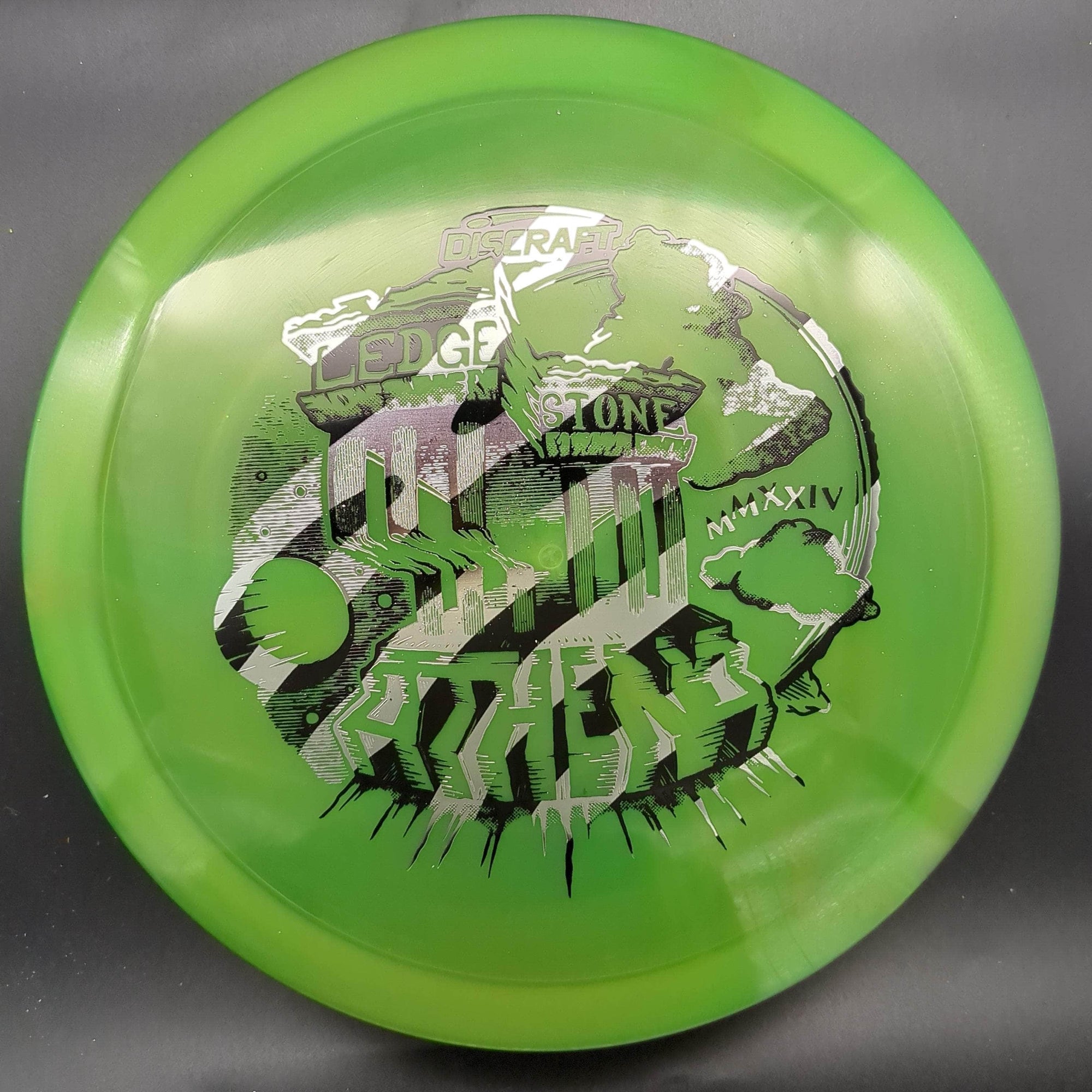 Discraft Fairway Driver Green Zebra Stamp 171g Athena, Z Swirl, 2024 Ledgestone Edition