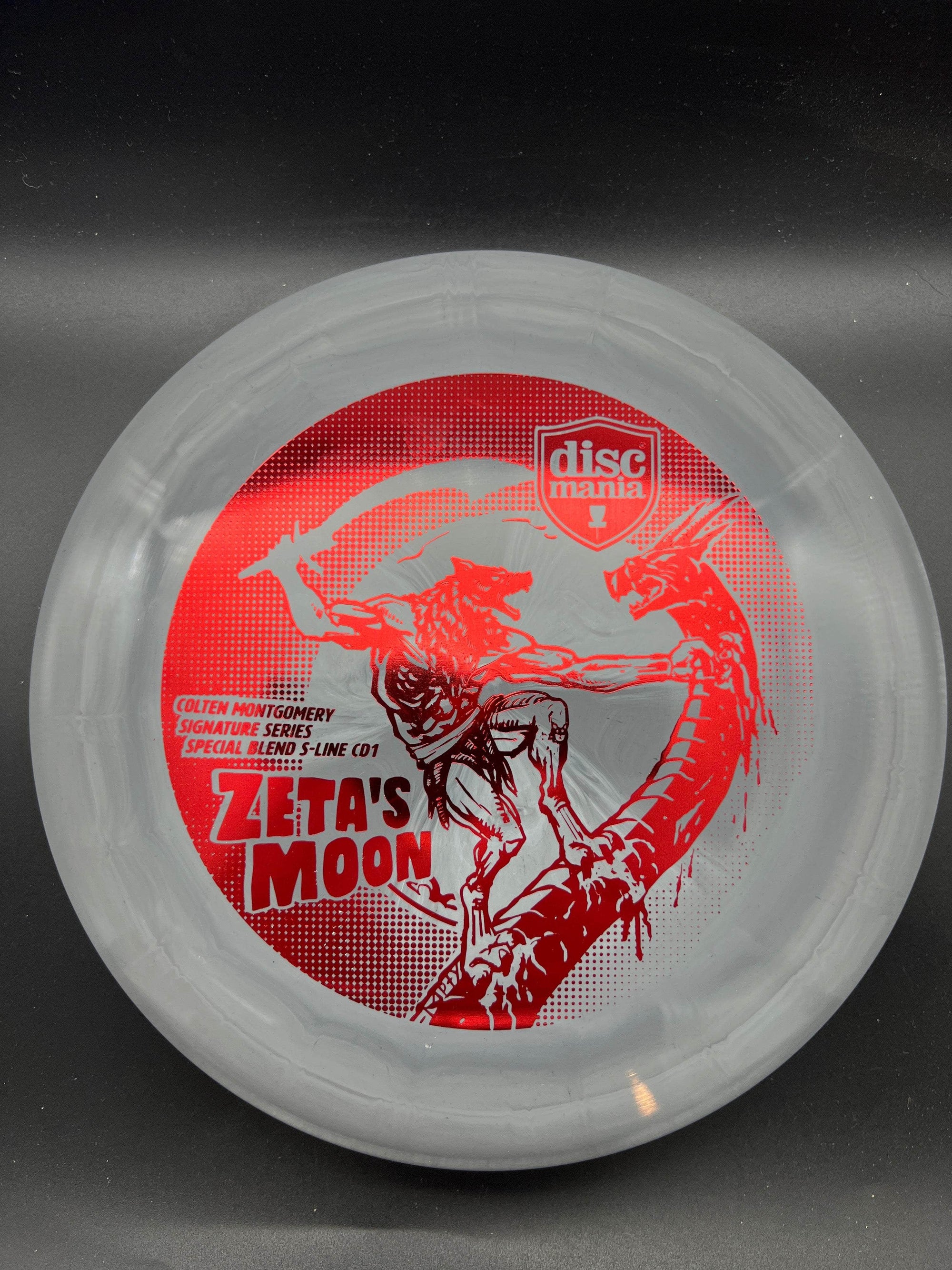 Discmania Fairway Driver Grey Red Stamp 174g CD1, Zeta's Moon - Colten Montgomery - Special S Blend Plastic