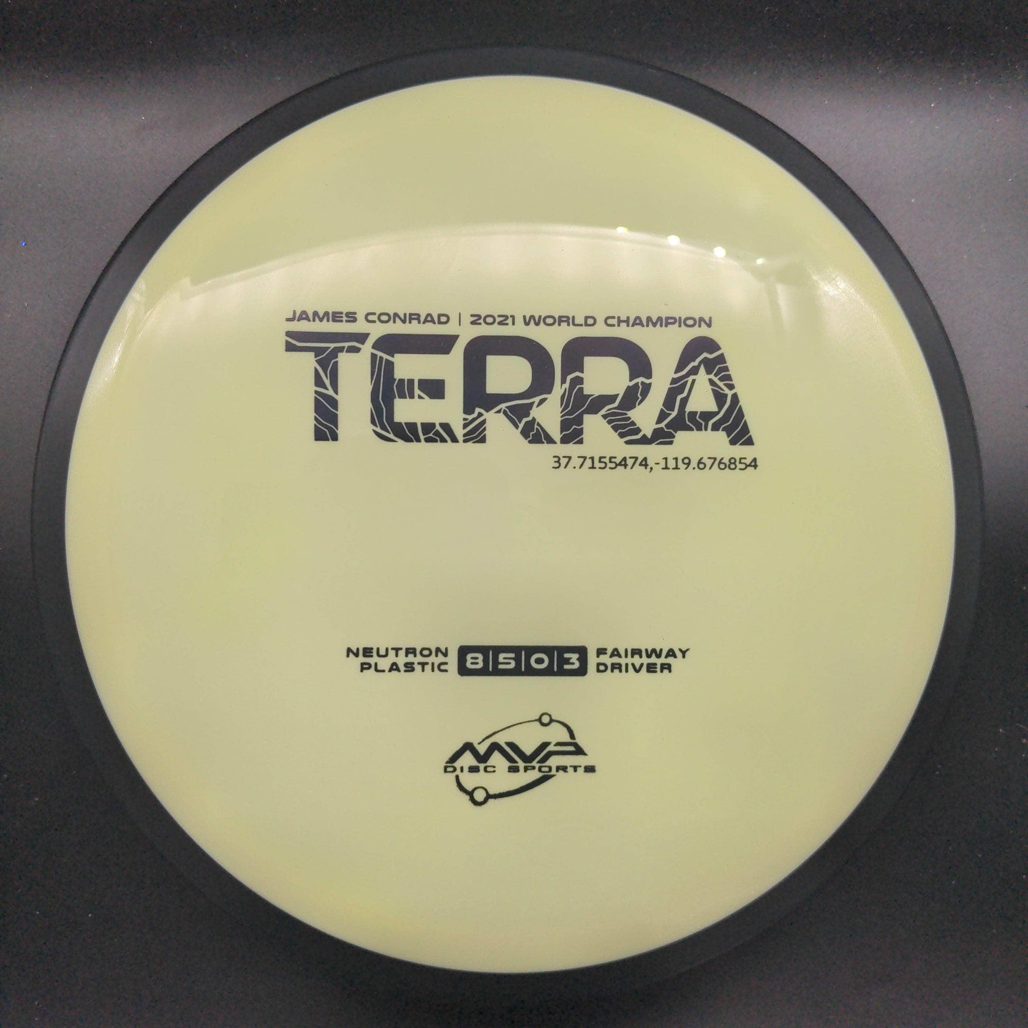 MVP Fairway Driver Light Yellow 173g Terra, Neutron Plastic, James Conrad World Champion Edition