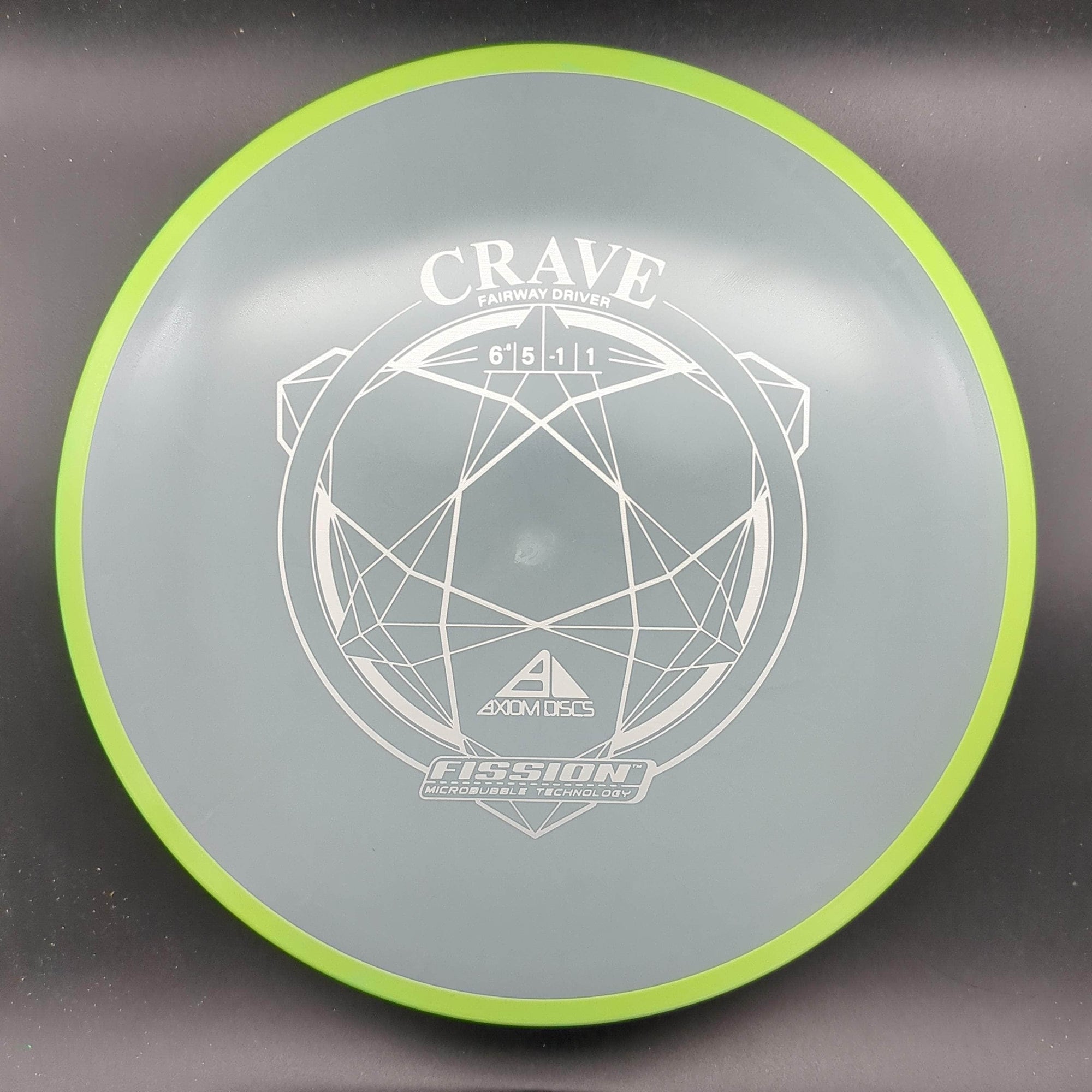 MVP Fairway Driver Lime Rim Gray Plate 161g Crave, Fission