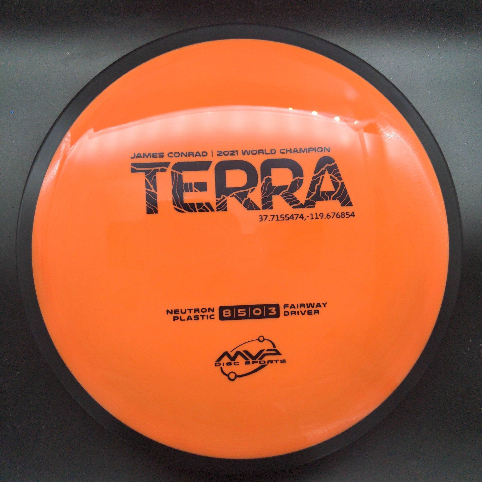MVP Fairway Driver Light Yellow 173g Terra, Neutron Plastic, James Conrad World Champion Edition