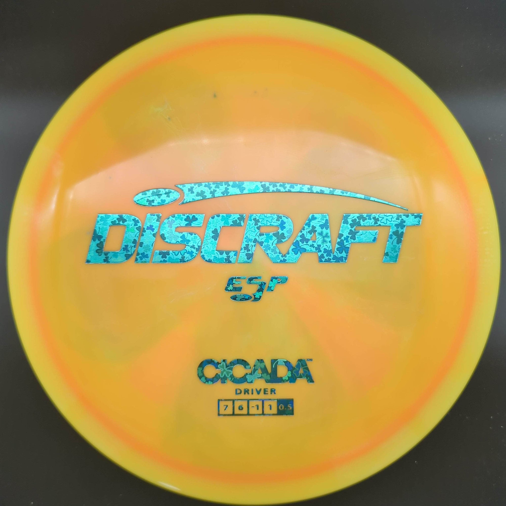 Discraft Fairway Driver Orange Blue Clover Stamp 176g Cicada, ESP Plastic