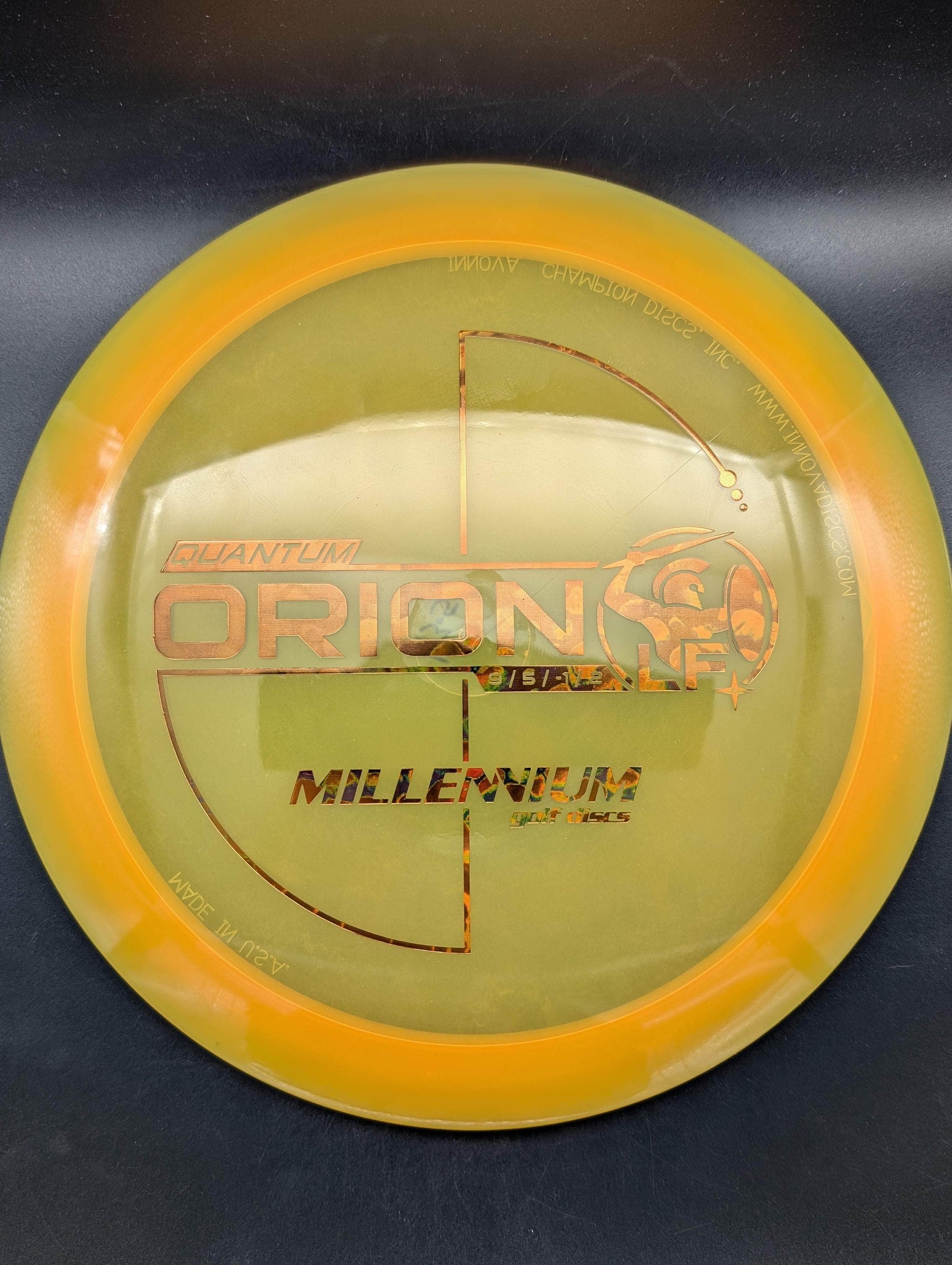 Millennium Discs Fairway Driver Yellow Wonderbread Stamp 174g (1.7) Orion LF, Quantum Plastic