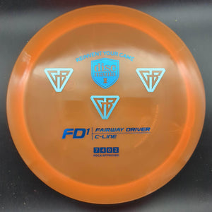 Discmania Fairway Driver Orange Holo/Blue Stamp 175g FD1, C-Line, Gannon Buhr Stamp