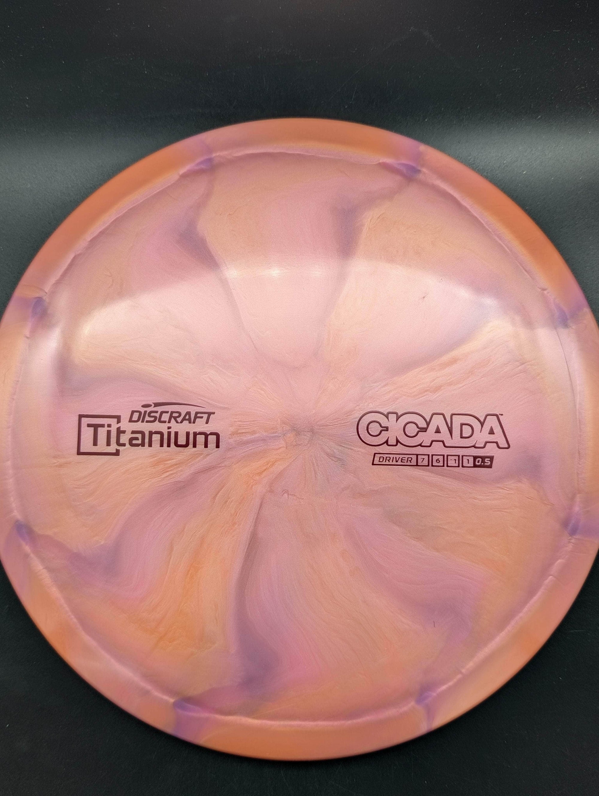 Discraft Fairway Driver Orange/Purple Red Stamp 174g Cicada, Titanium