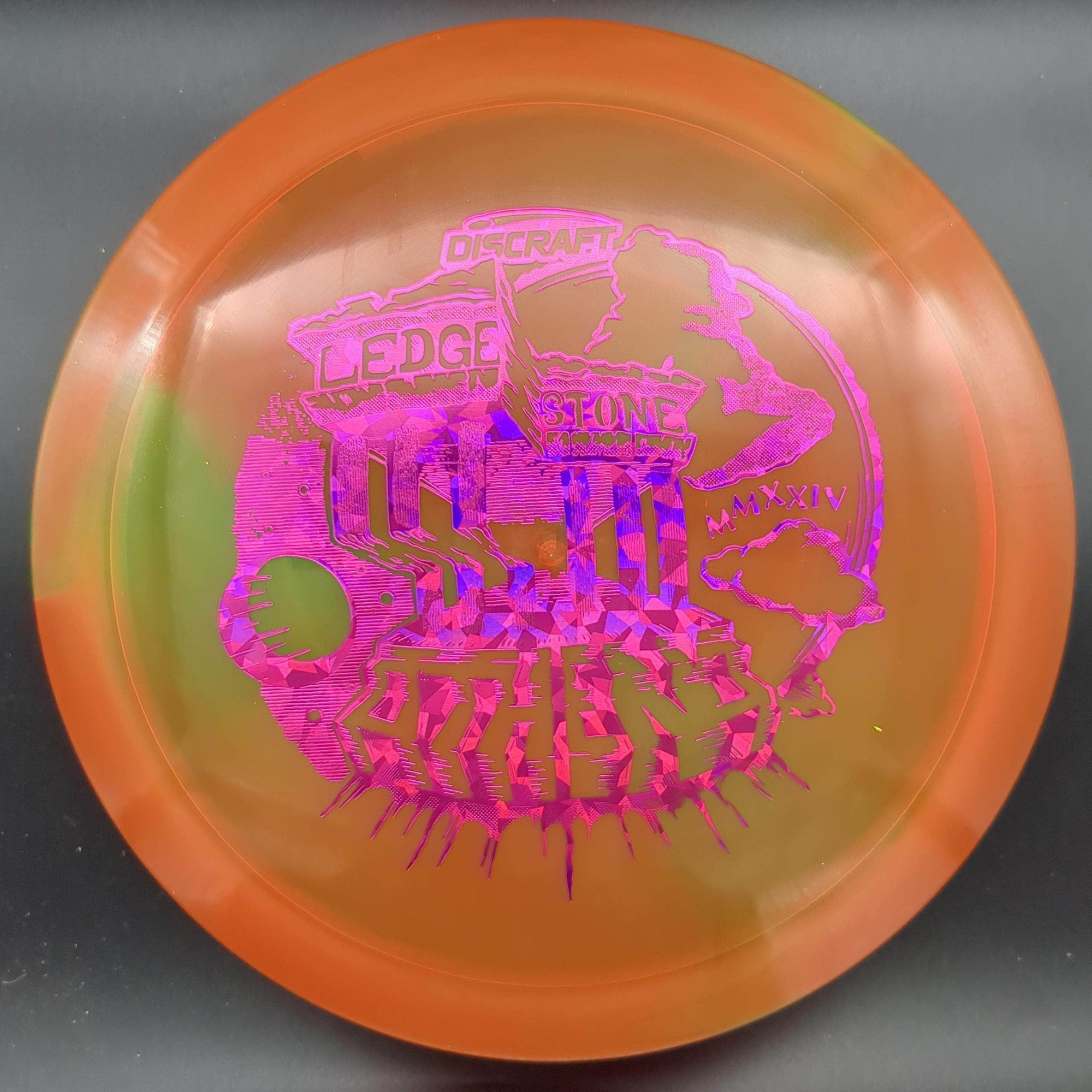 Discraft Fairway Driver Orange Purple Shatter Stamp 171g Athena, Z Swirl, 2024 Ledgestone Edition