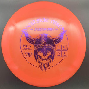 Westside Discs Fairway Driver Orange Purple Stamp 171g Underworld, VIP