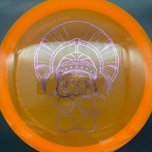 Infinite Discs Fairway Driver Orange Purple Stamp 175g Centurion, Gummy C-Blend