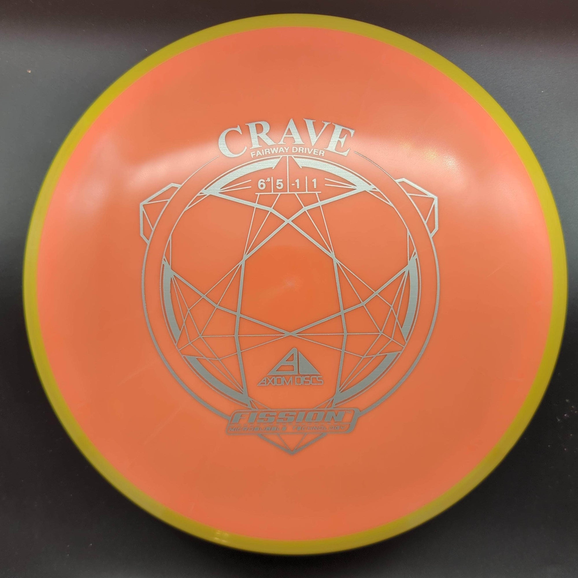 MVP Fairway Driver Orange Rim Peach Orange Plate 153g Crave, Fission