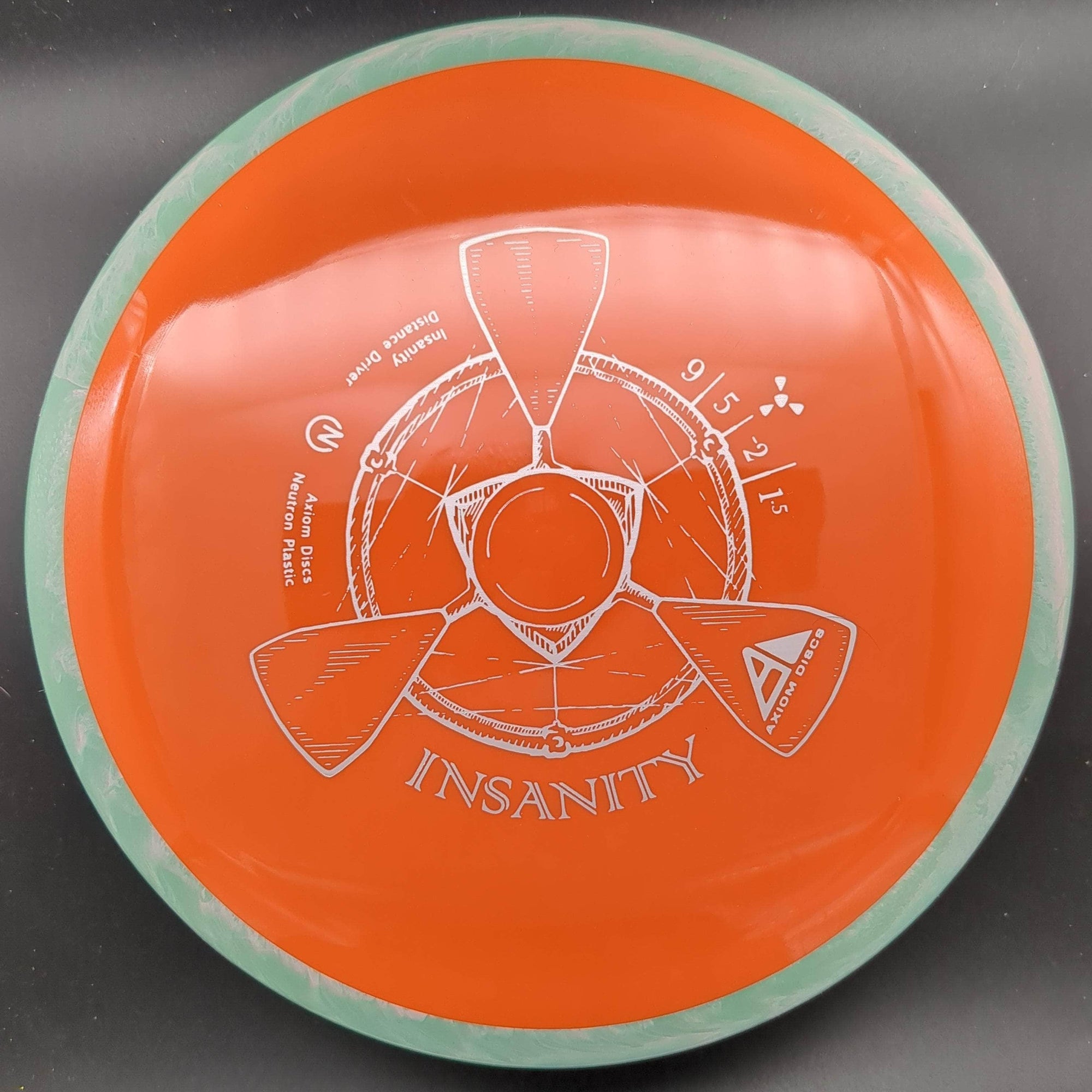 MVP Fairway Driver Orange Teal/White Rim 172g Insanity, Neutron Plastic