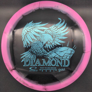 Latitude 64 Fairway Driver Pink/Black Light Blue Stamp 158g Diamond, Gold Orbit