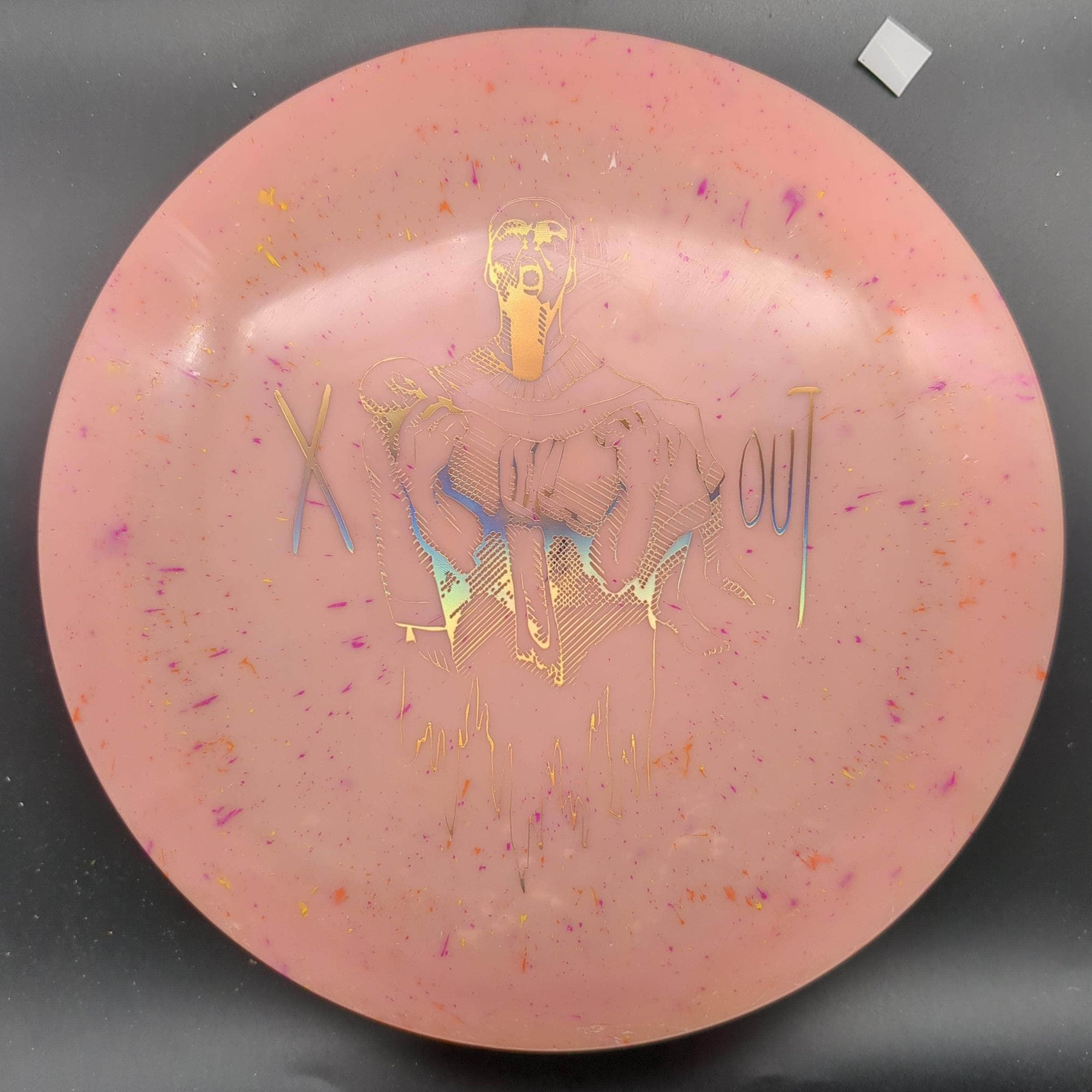 Infinite Discs Fairway Driver Pink Gold Stamp 175g Pharaoh, Splatter S-Blend, X-Out