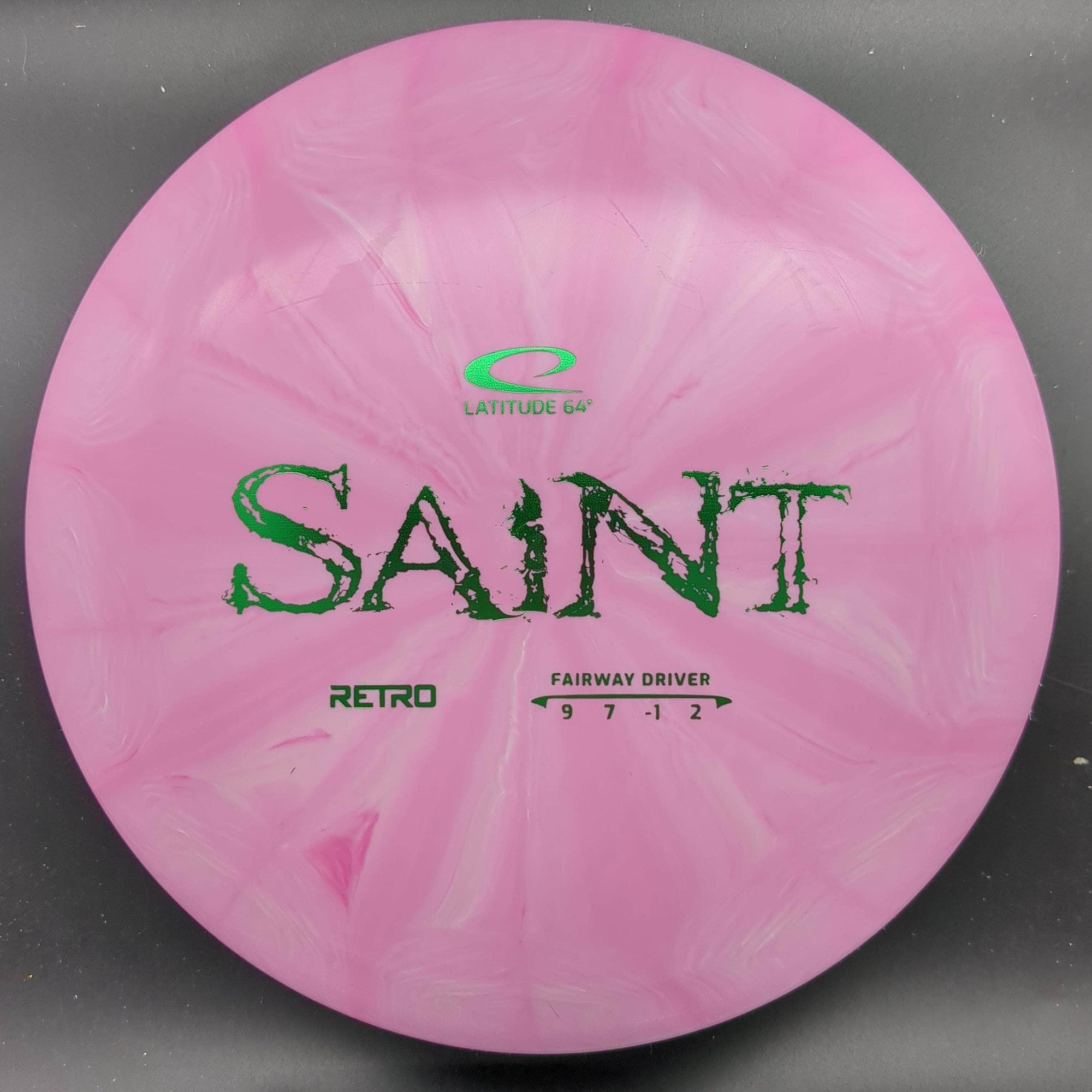 Latitude 64 Fairway Driver Pink Green Stamp 174g Saint, Retro