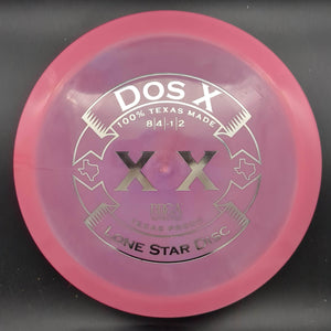 Lone Star Discs Fairway Driver Pink/Purple Silver Stamp 174g Dos X , Bravo Plastic