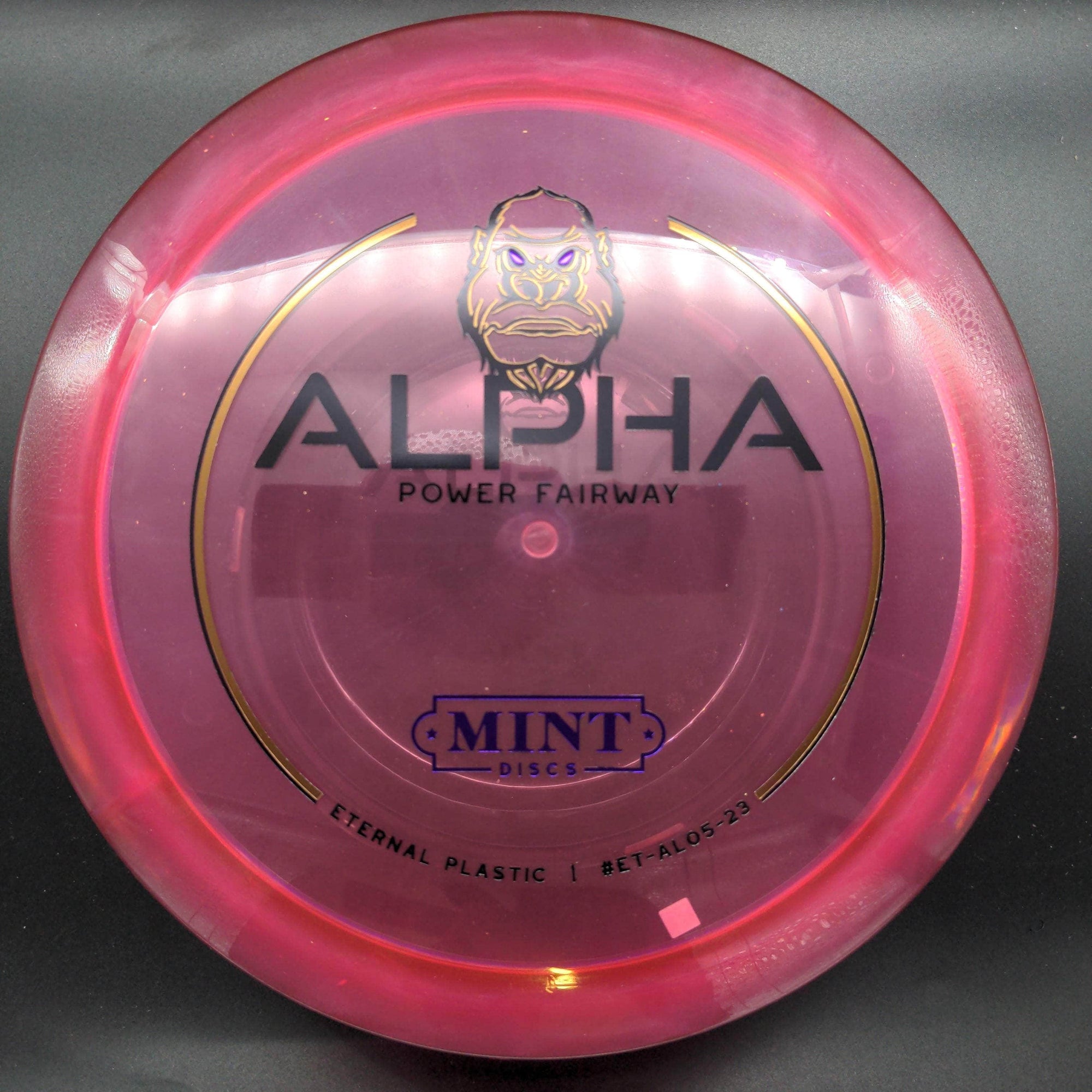 Mint Discs Fairway Driver Clear Purple Stamp 174g 2 Alpha, Enteral Plastic