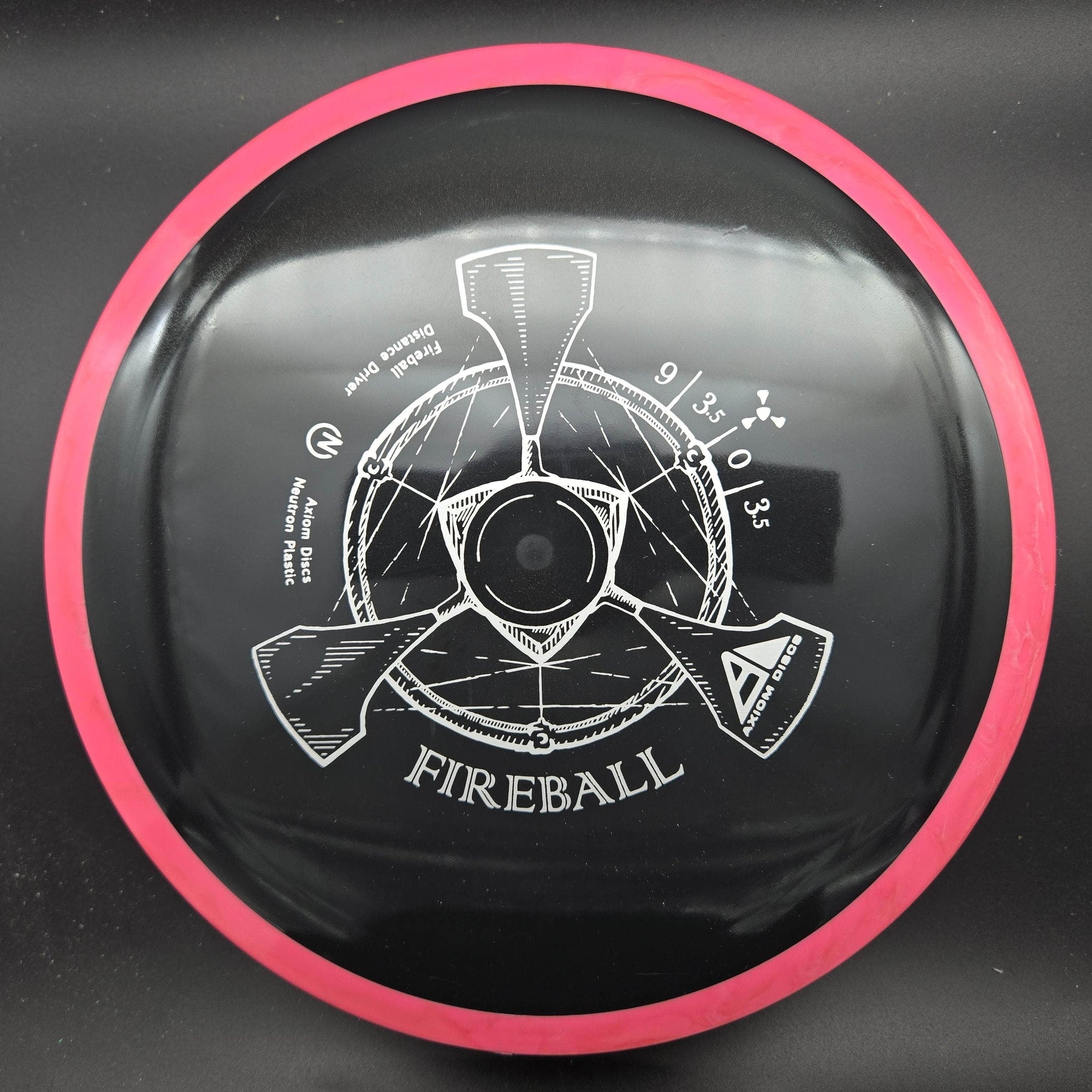 MVP Fairway Driver Pink Rim Black Plate 172g Fireball, Neutron