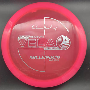 Millennium Discs Fairway Driver Pink Silver Checkerboard Stamp 175g (Run 1.3) Vela, Quantum - Calvin Heimburg