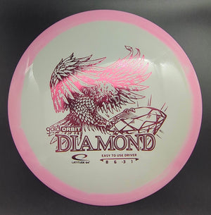 Latitude 64 Fairway Driver Pink/White Pink Stamp 159g Diamond, Gold Orbit