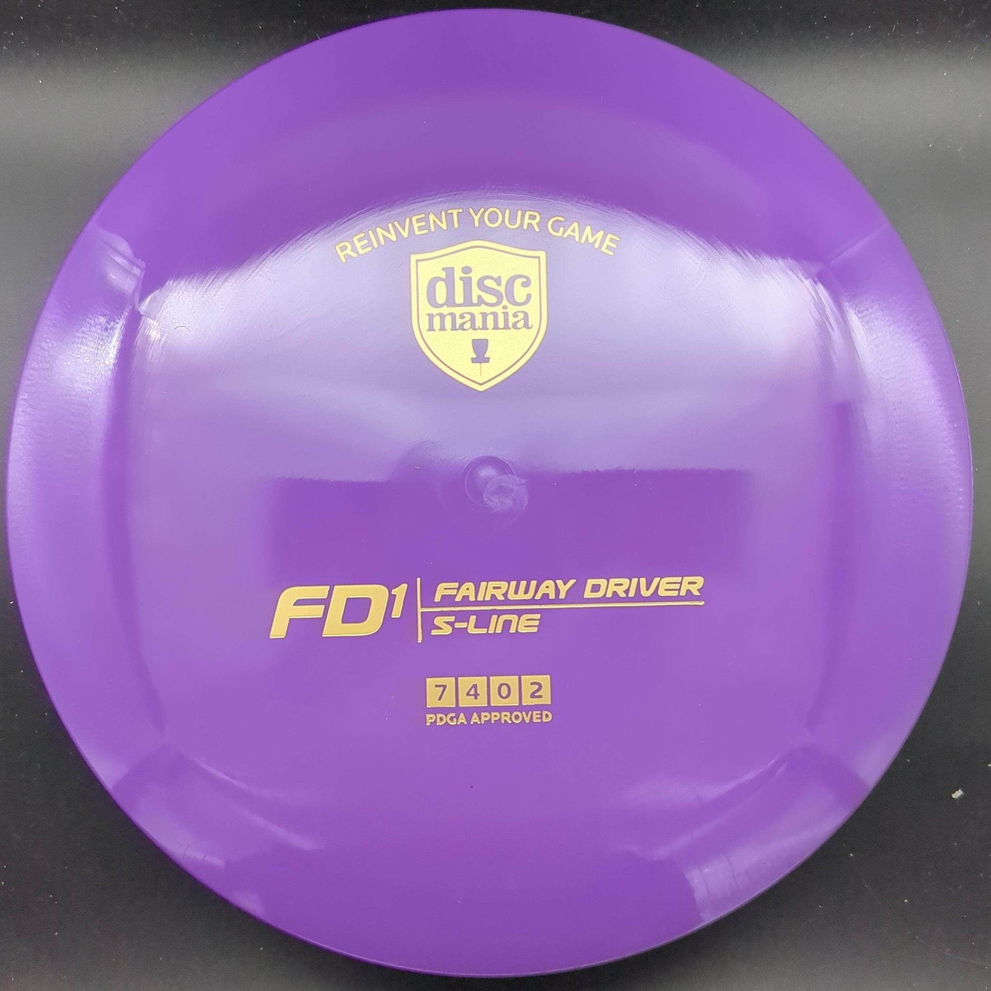 Discmania Fairway Driver Purple Gold Stamp 173g FD1, S Line