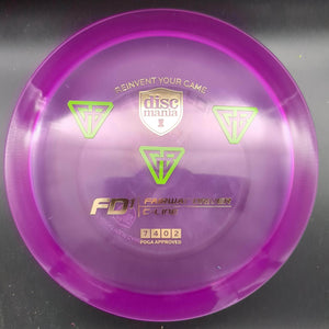 Discmania Fairway Driver Purple Green/Gold Stamp 174g FD1, C-Line, Gannon Buhr Stamp