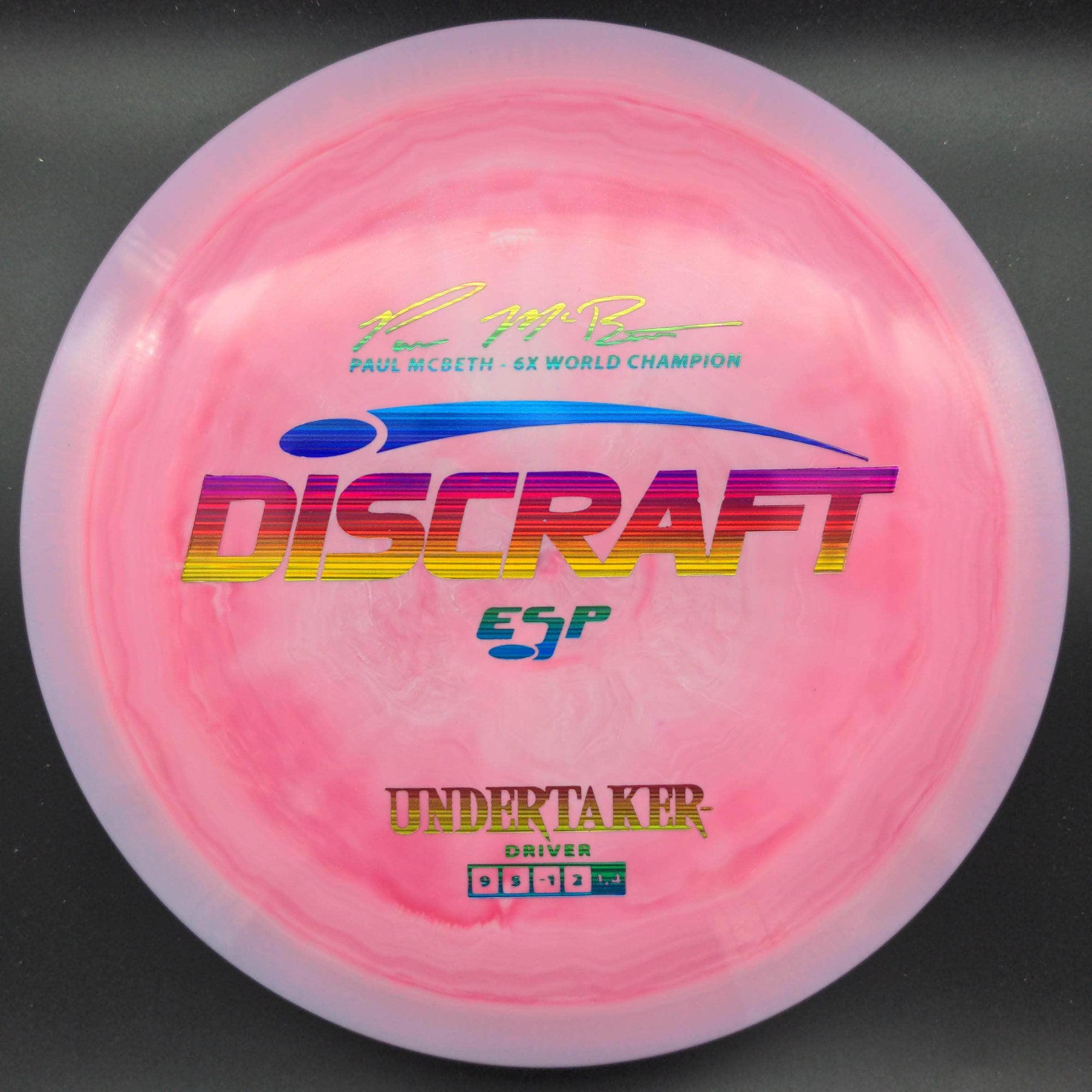 Discraft Fairway Driver Purple/Pink Halo Rainbow Stamp 174g Undertaker ESP, Paul McBeth 6X