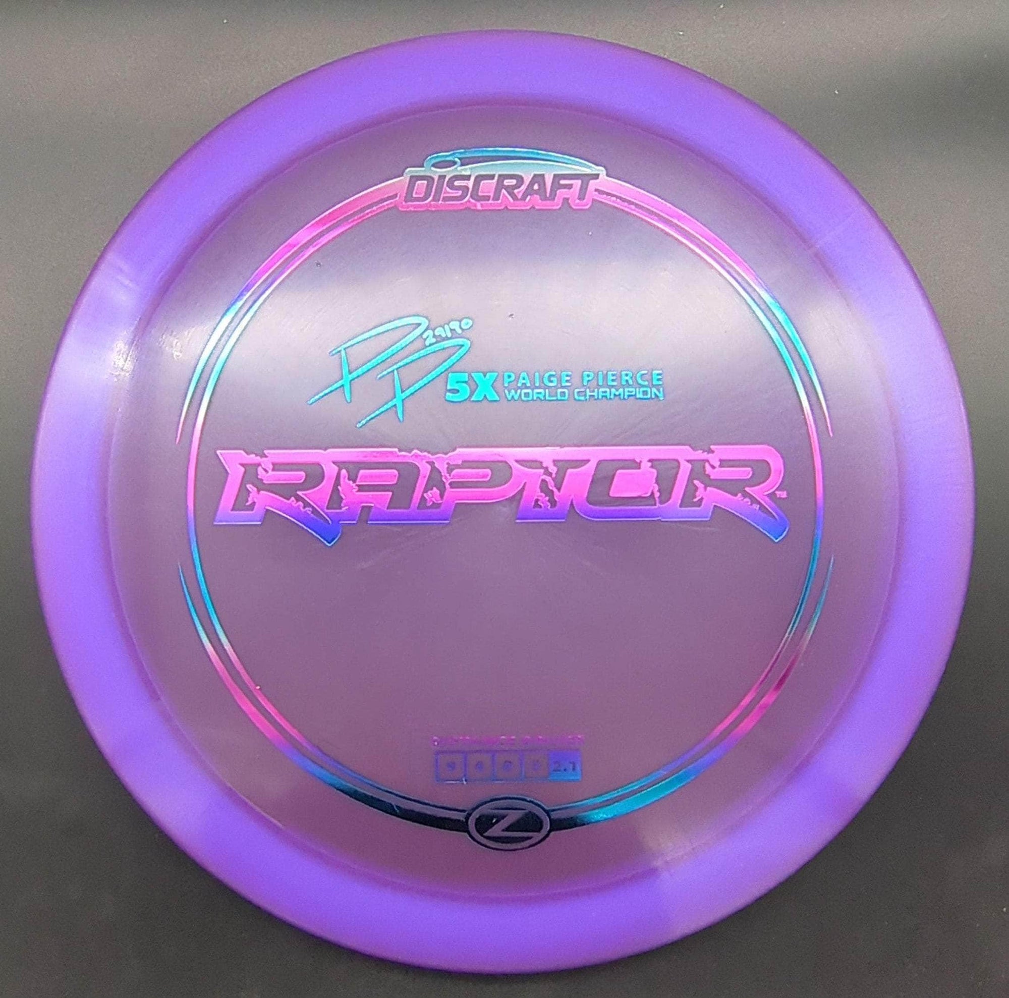 Discraft Fairway Driver Purple Rainbow Stamp 174g Raptor, Z Line, Paige Pierce