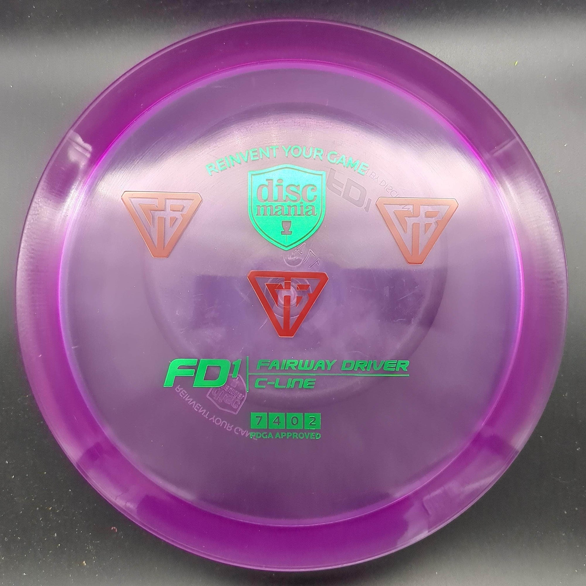 Discmania Fairway Driver Purple Red/Rose Stamp 173g FD1, C-Line, Gannon Buhr Stamp