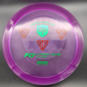 Discmania Fairway Driver Purple Red/Green Stamp 174g FD1, C-Line, Gannon Buhr Stamp