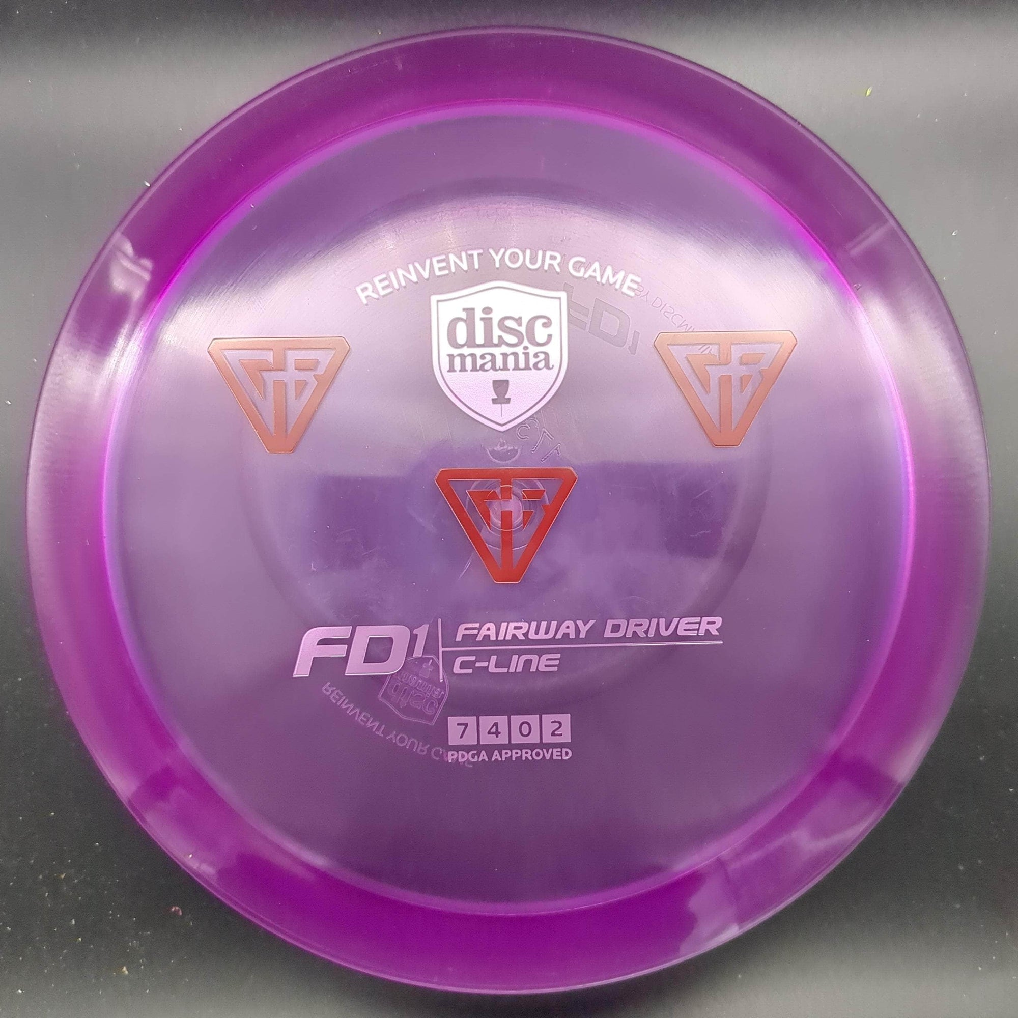 Discmania Fairway Driver Purple Red/Rose Stamp 173g FD1, C-Line, Gannon Buhr Stamp