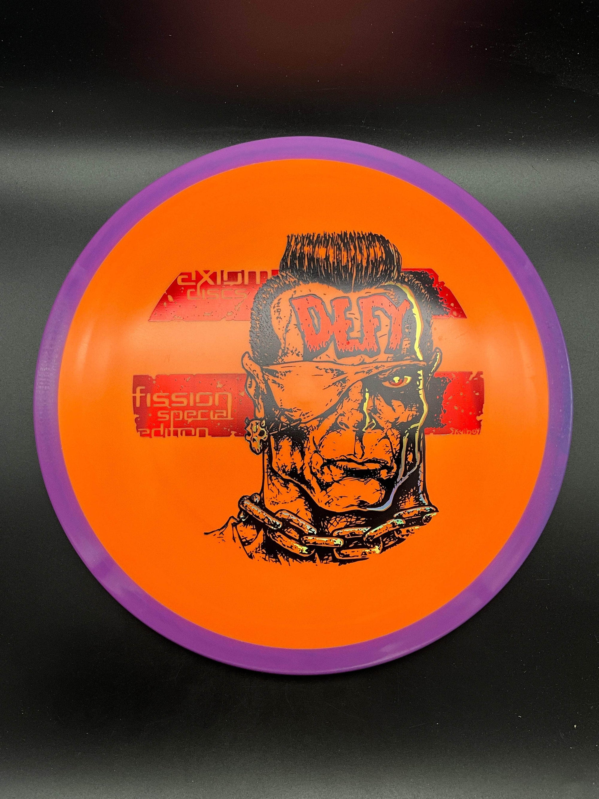 MVP Fairway Driver Purple Rim Orange Plate Red/Black/Gold Stamp 158g Defy, Fission Plastic - Special Edition