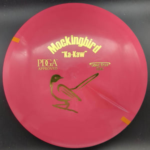 Lone Star Discs Fairway Driver Red Gold Stamp 173g Mockingbird, Bravo Plastic