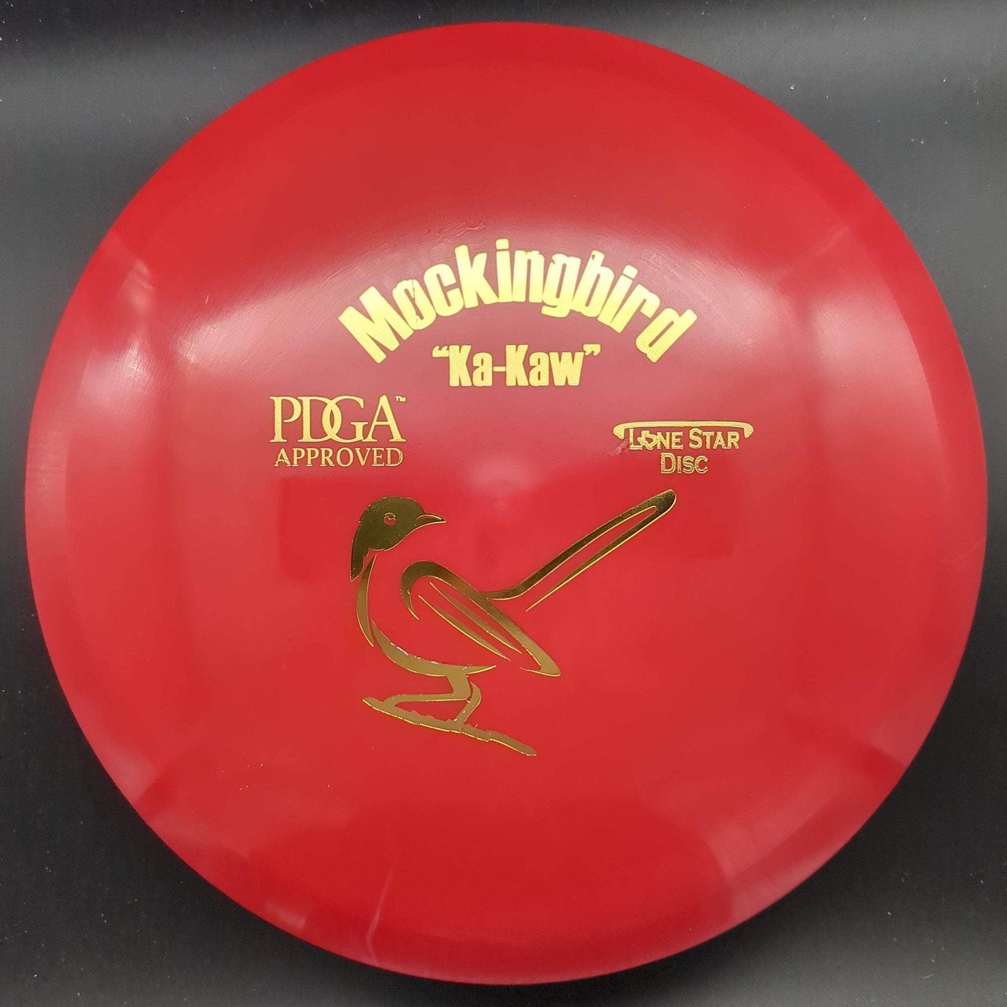 Lone Star Discs Fairway Driver Red Gold Stamp 174g Mockingbird, Alpha Plastic