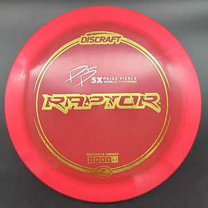 Discraft Fairway Driver Red Gold Star Stamp 174g Raptor, Z Line, Paige Pierce