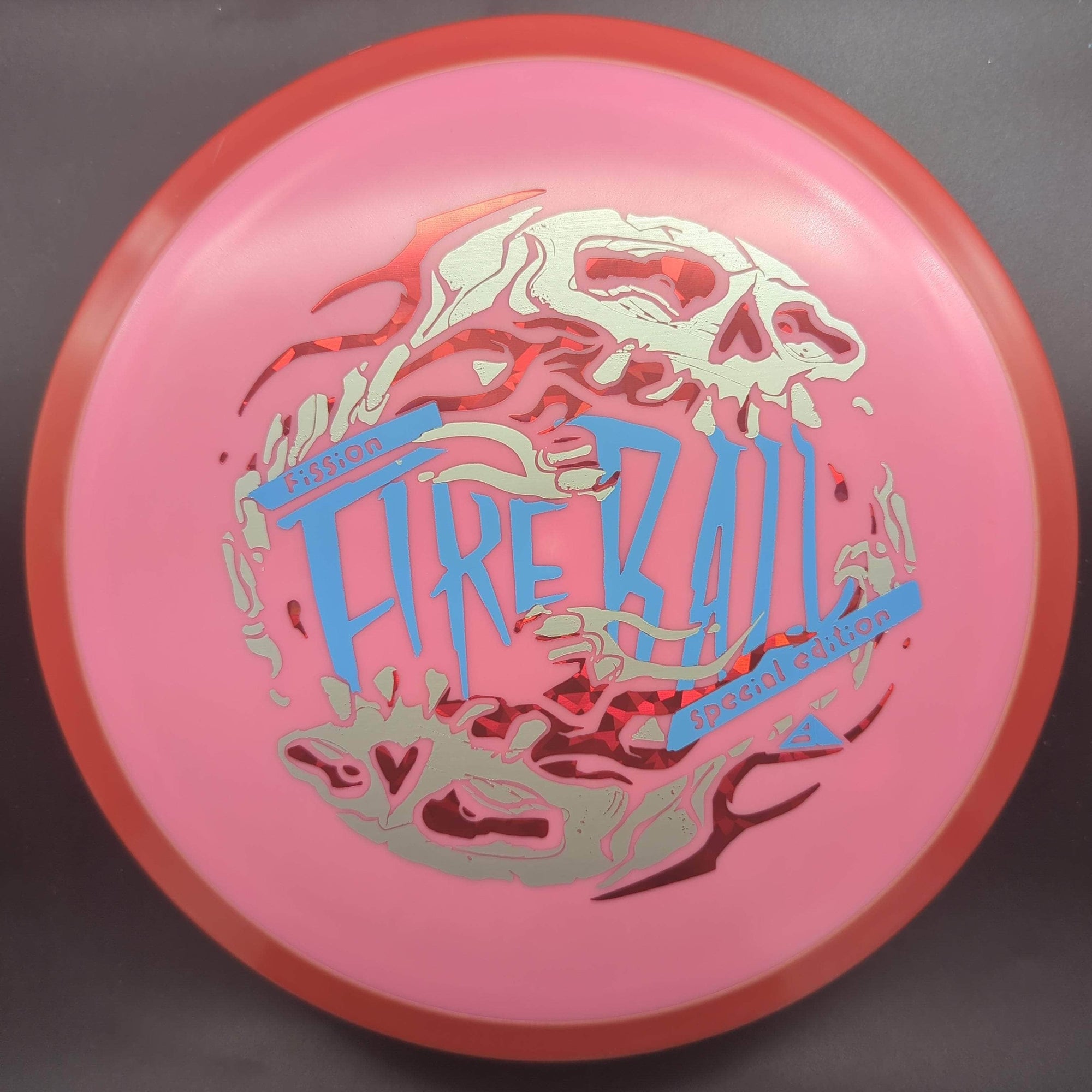 MVP Fairway Driver Red Rim Pink Plate Red/Silver/Blue Stamp 174g Fireball, Fission Plastic, Special Edition