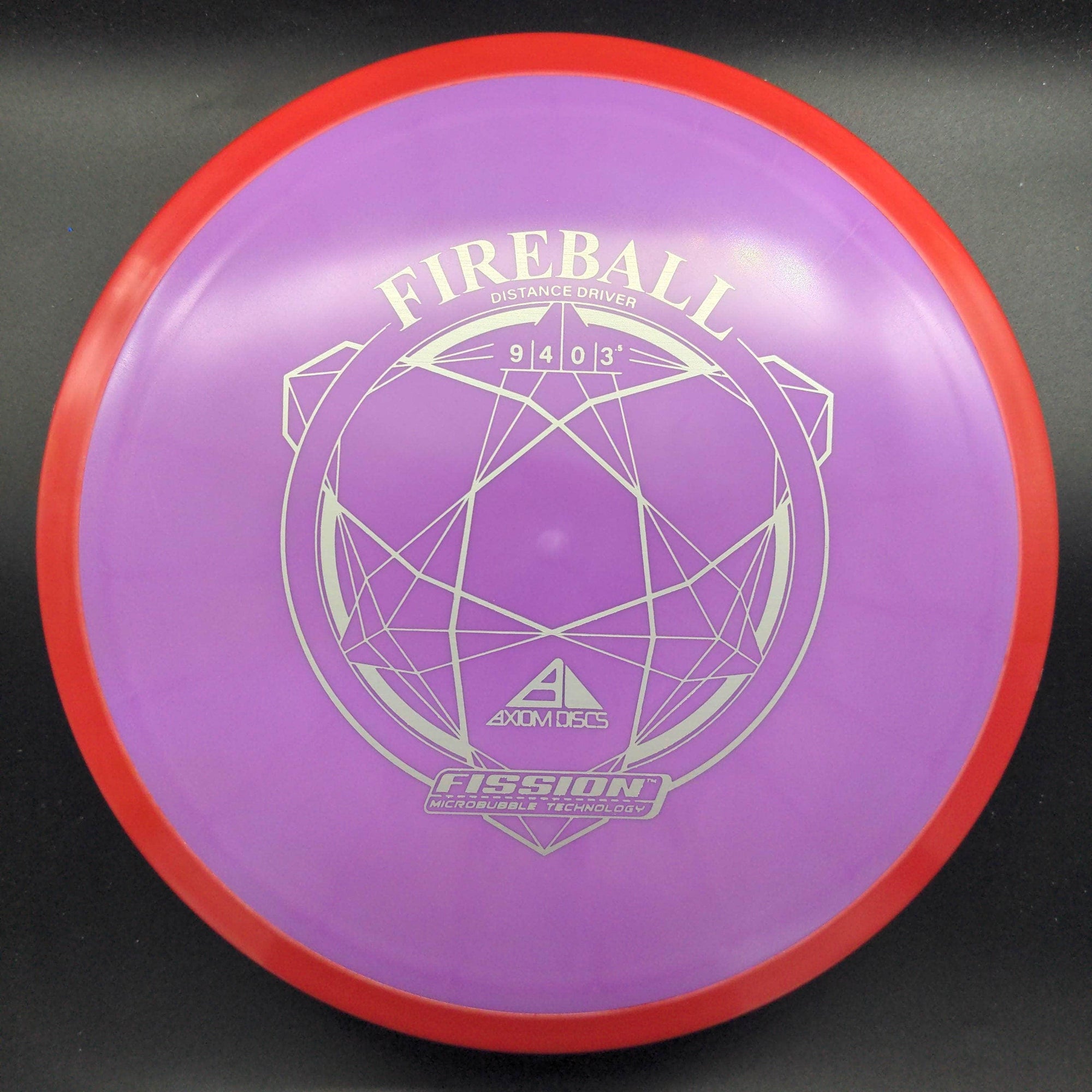 MVP Fairway Driver Red Rim Purple Plate 171g Fireball, Fission Plastic,