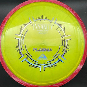 MVP Fairway Driver Red Swirl Rim Yellow Plate 175g Insanity, Plasma Plastic