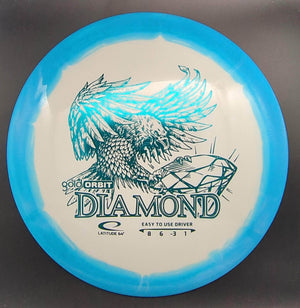 Latitude 64 Fairway Driver Teal/White Teal Stamp 157g Diamond, Gold Orbit