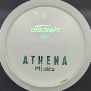 Discraft Fairway Driver White Teal Stamp 174g Athena, ESP, Bottom Stamp