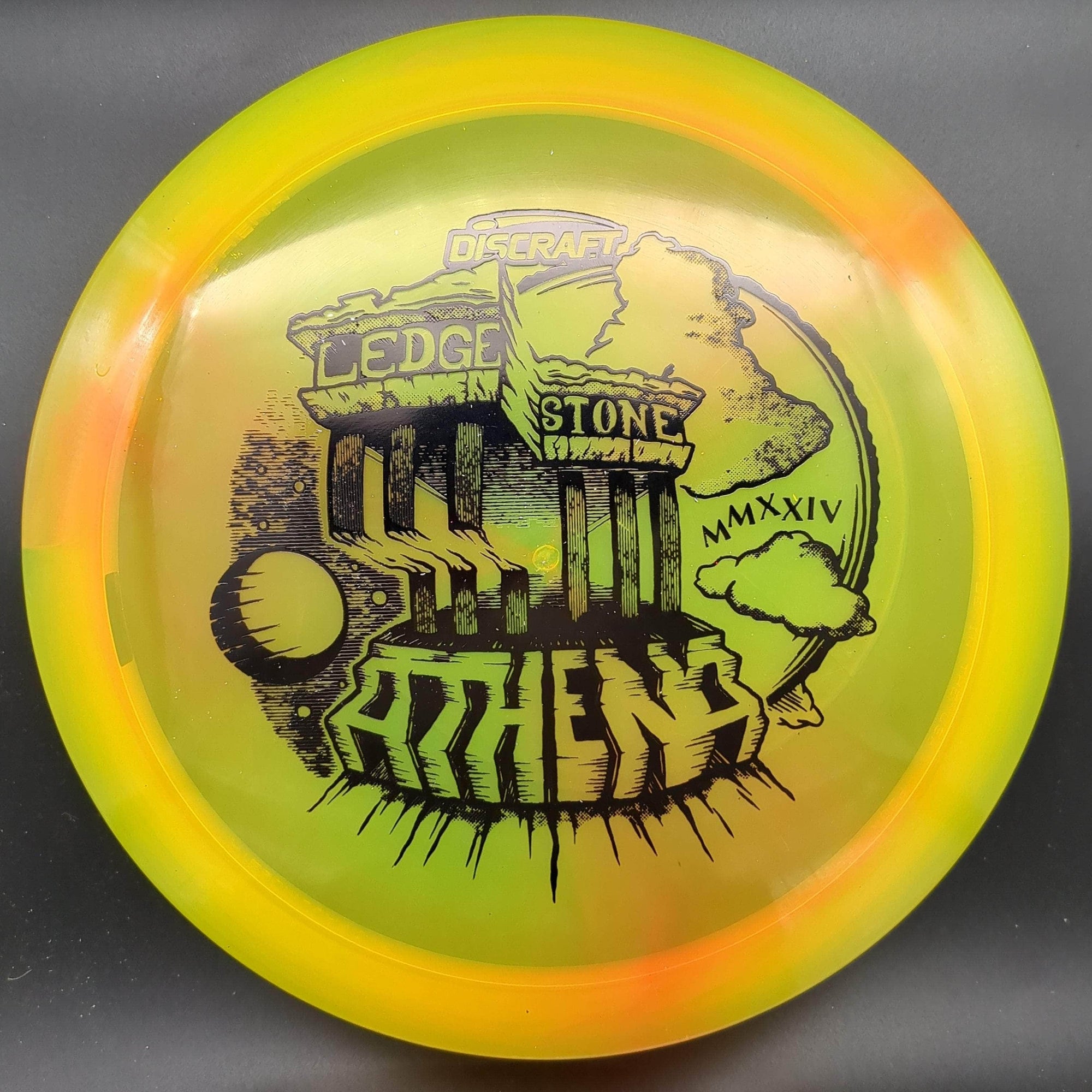 Discraft Fairway Driver Yellow Black Stamp 171g Athena, Z Swirl, 2024 Ledgestone Edition