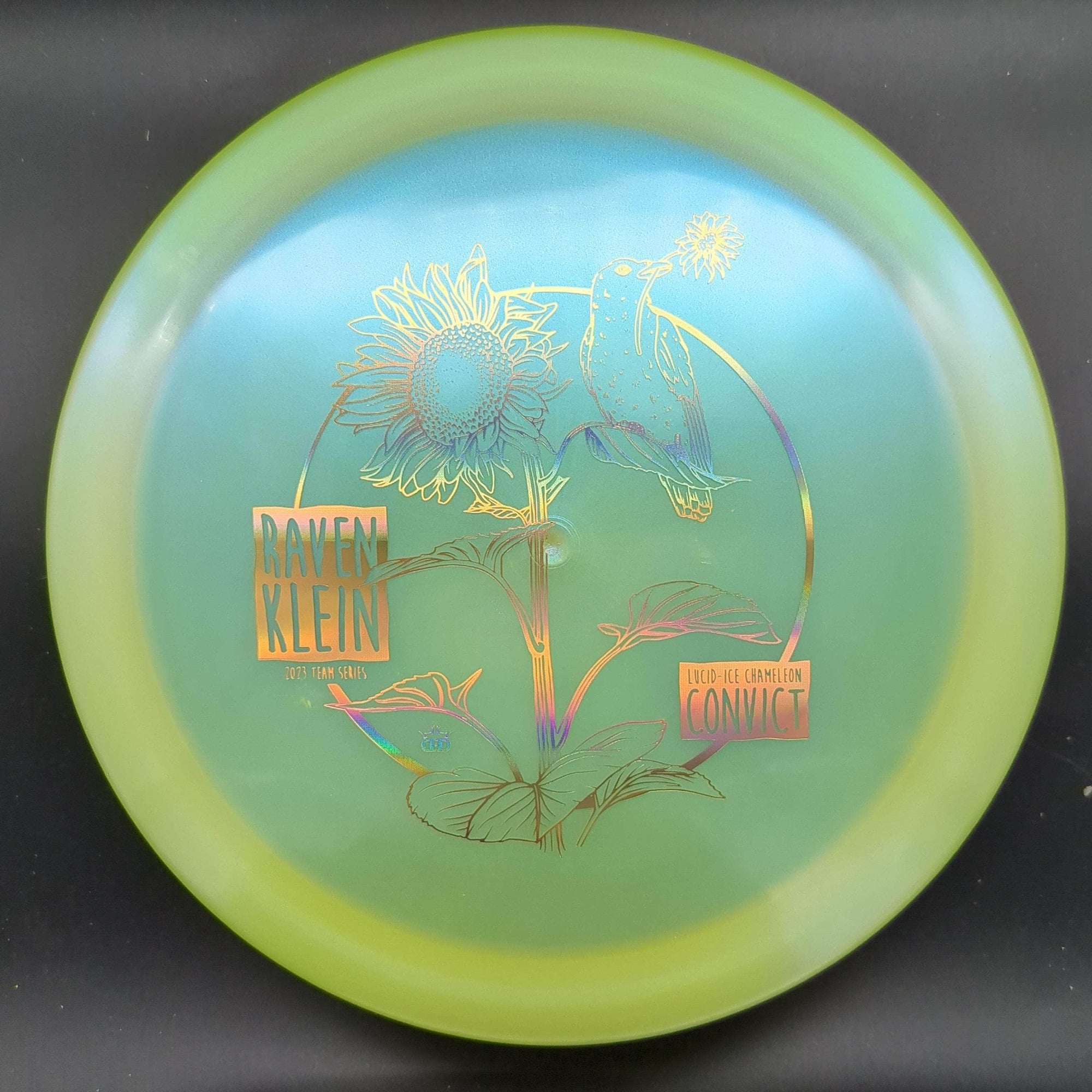 Dynamic Discs Fairway Driver Yellow Gold Stamp 174g Convict, Lucid-ICE Chameleon, Raven Klein Team Series 2023