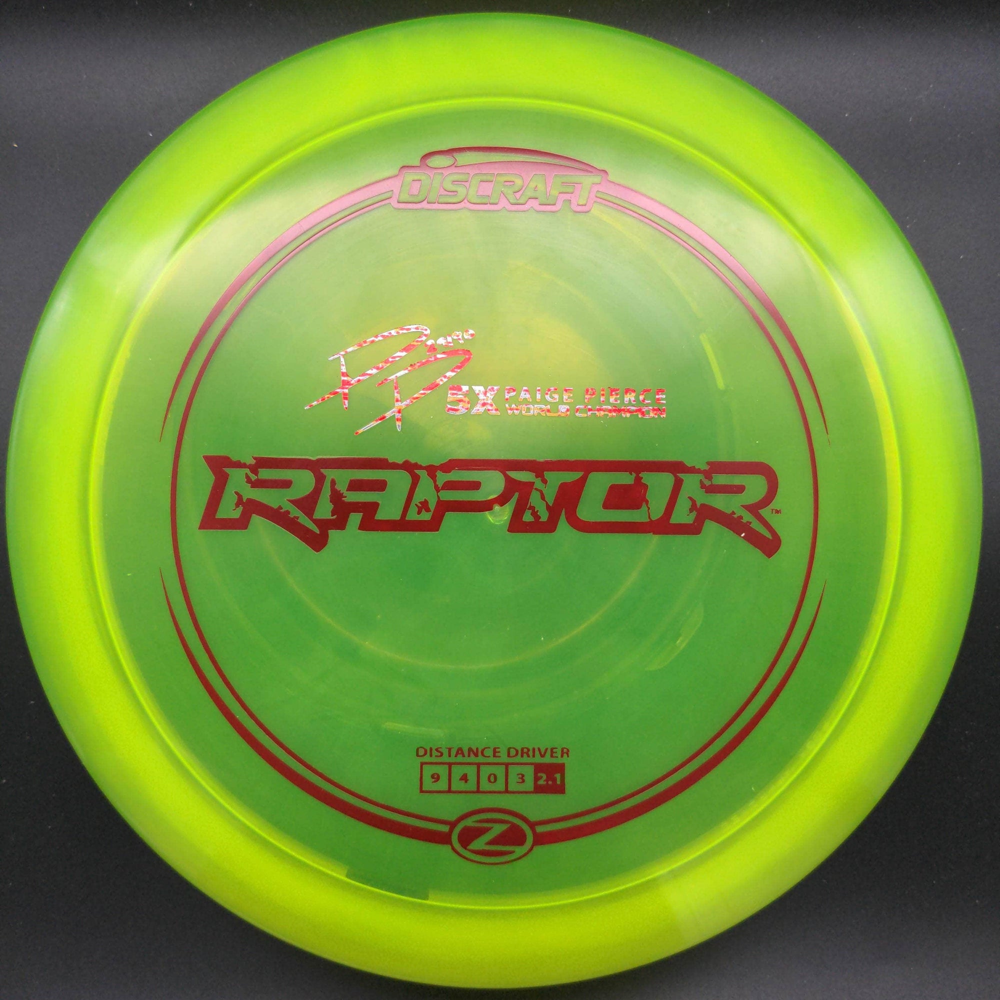 Discraft Fairway Driver Red Pink/Copper Stamp 174g Raptor, Z Line, Paige Pierce