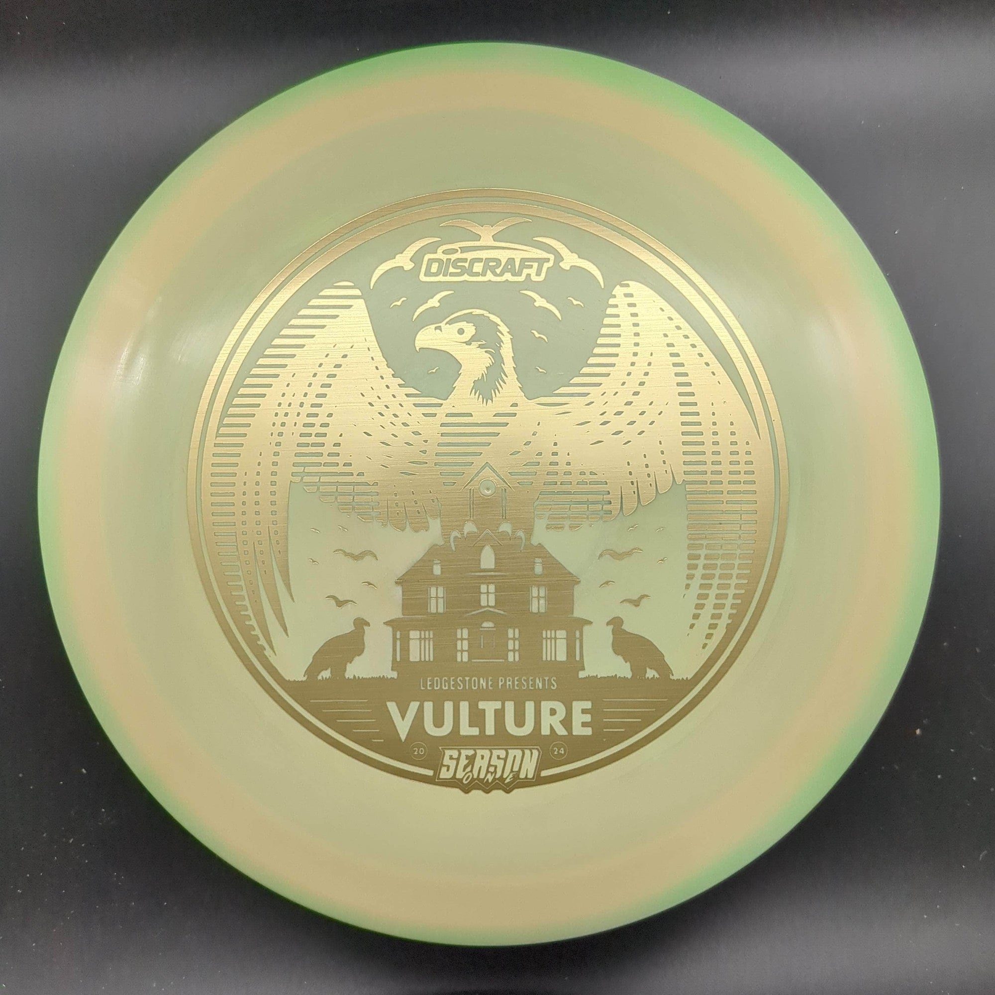 Discraft Green/Yellow Gold Stamp 162g Vulture, ESP, 2024 Ledgestone Edition