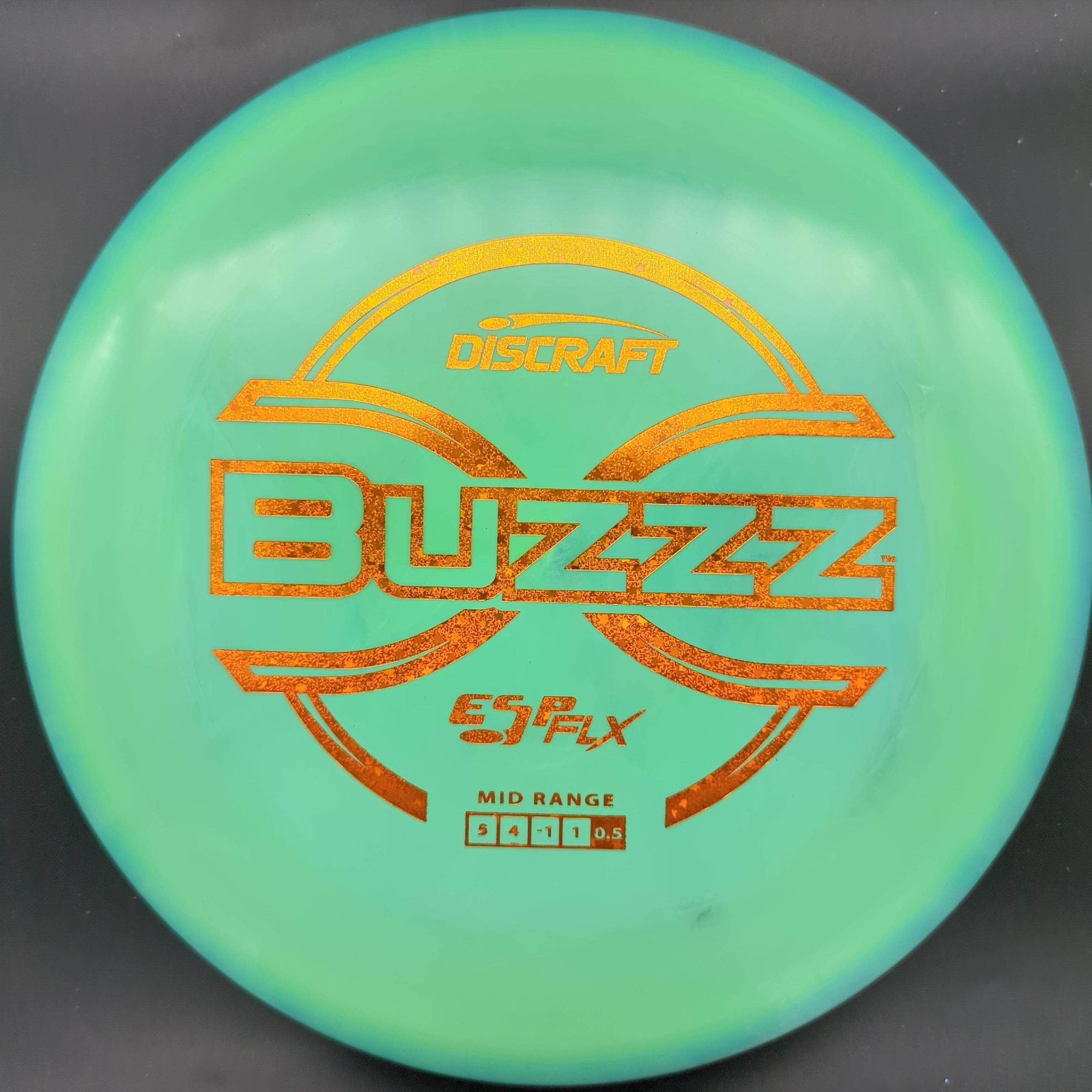 Discraft Mid Range Blue/Green Orange Glitter Stamp 177+ Buzzz, ESP Flx