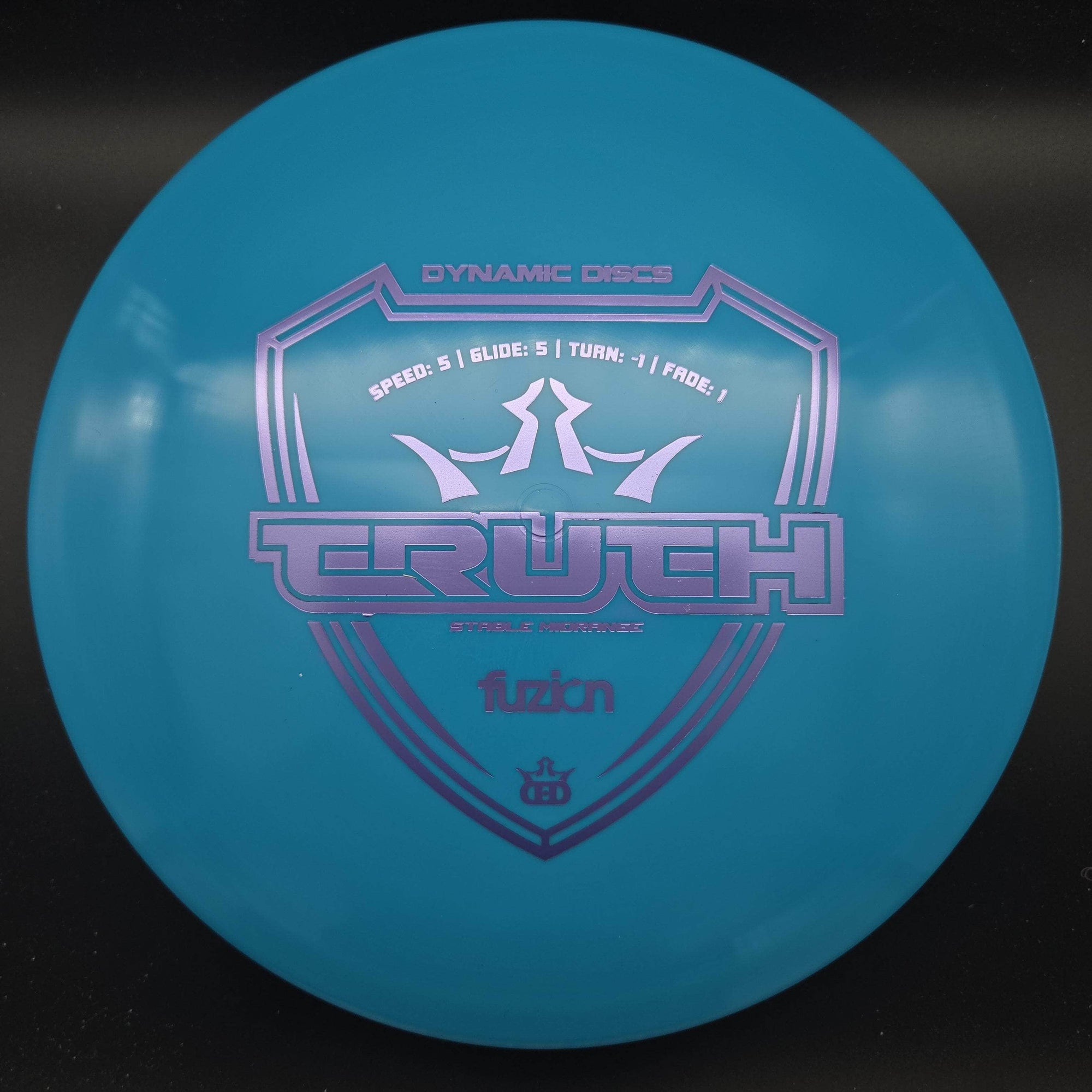 Dynamic Discs Mid Range Blue Light Purple Stamp 175g Truth, Fuzion Plastic