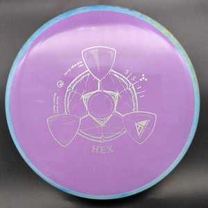 MVP Mid Range Blue Rim Purple Plate 175g Hex, Neutron Plastic