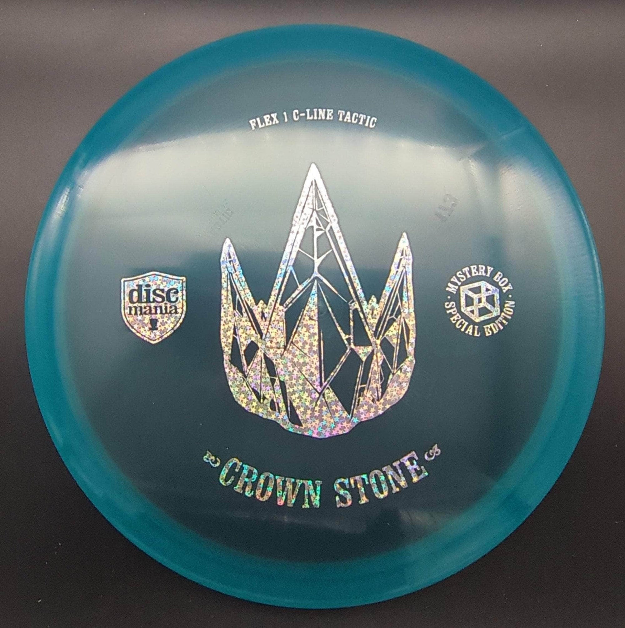 Discmania Mid Range Blue Silver Star Stamp 173g Tactic , Flex-1, C-Line, Crown Stone