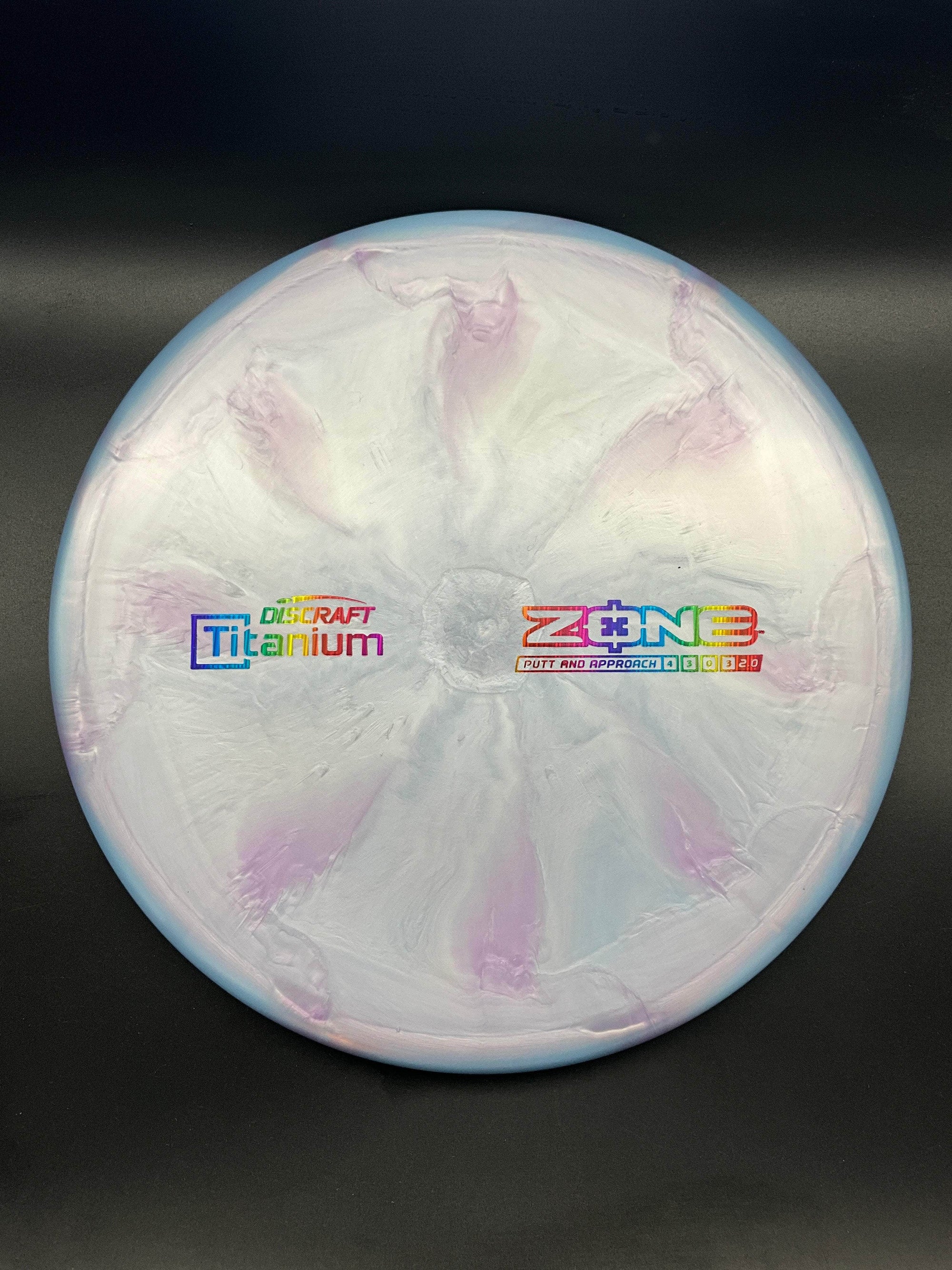 Discraft Mid Range Blurple Rainbow Bar Stamp 174g Zone, Titanium Line