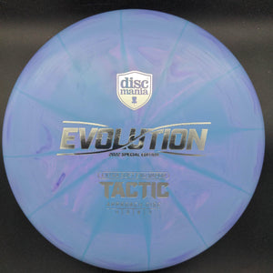 Discmania Mid Range Blurple Silver Stamp 176g #1 Tactic, Extra Soft Exo Vapor, 2022 Mystery Box Edition